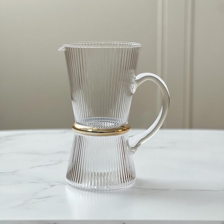Glass Pitcher with Band