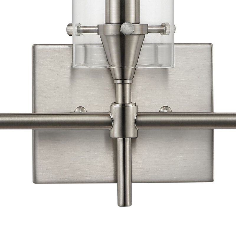 Cato Bohemian Farmhouse Iron/Glass LED Vanity