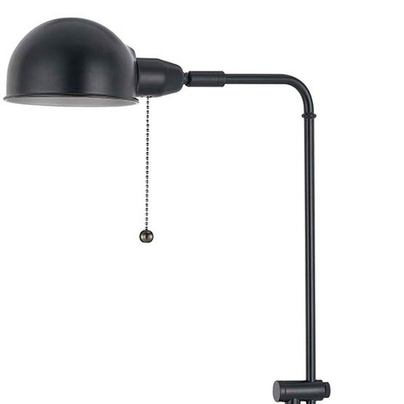 HomeRoots 58" Bronze Adjustable Traditional Shaped Floor Lamp With Bronze Dome Shade image number 2