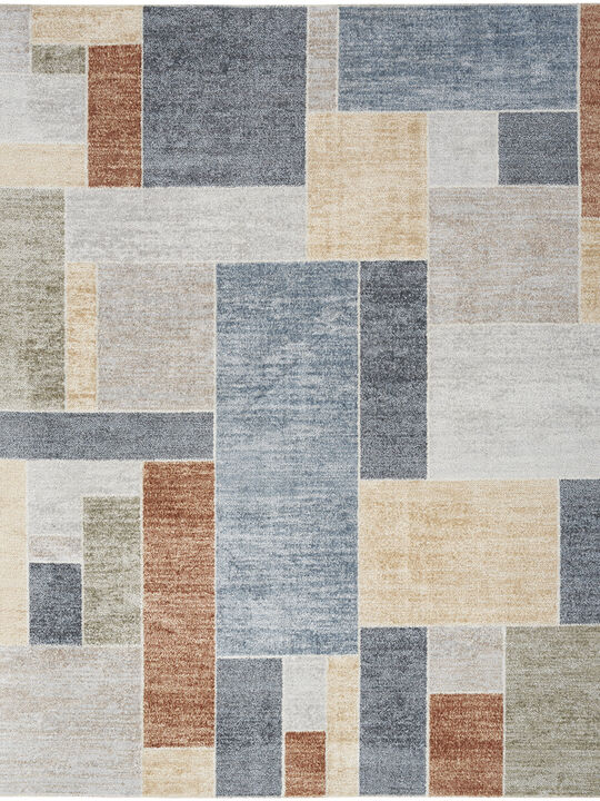 Astra Machine Washable ASW09 Multicolor 6'7" x 9' Rug