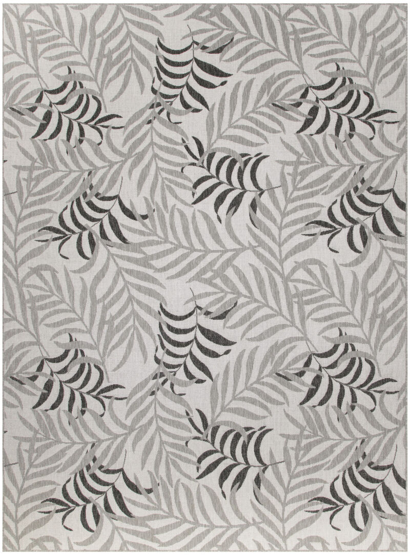 HomeRoots Palm Leaf Indoor Outdoor Area Rug image number 0