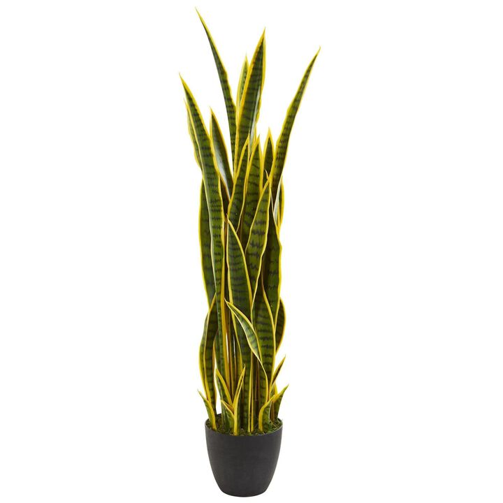 Nearly Natural 4-in Sansevieria Artificial Plant