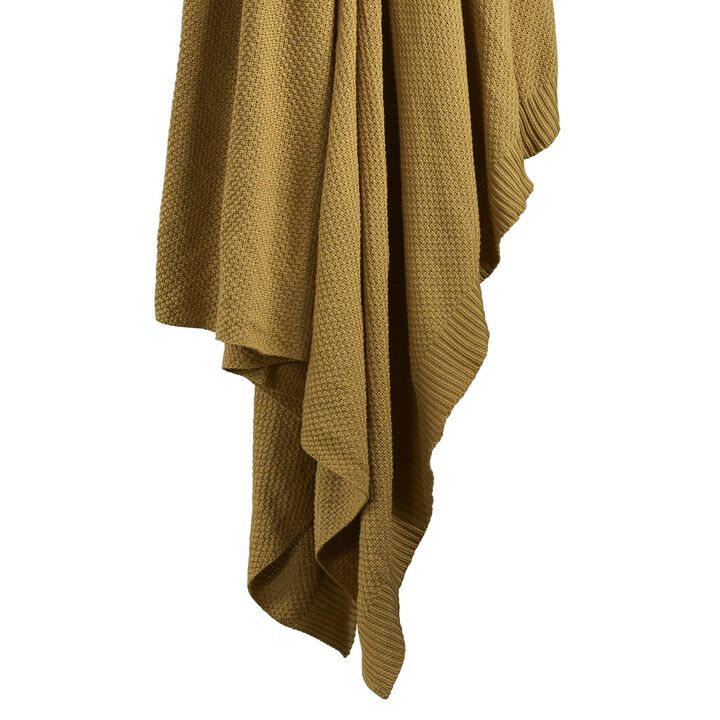 Cotton Knit Tuscan Twin Blanket