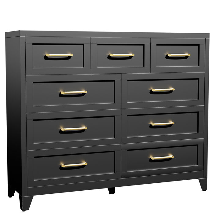 Kankes  9-Drawer Metal Dresser