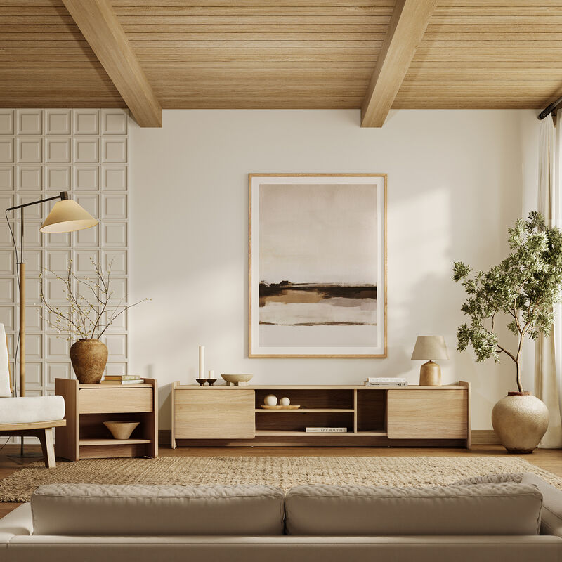69" Zendic Wood Low-Profile TV Console image number 2