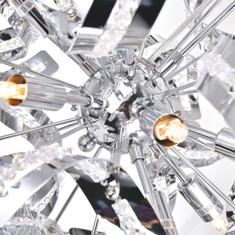 Swivel 18 Light Chandelier With Chrome Finish