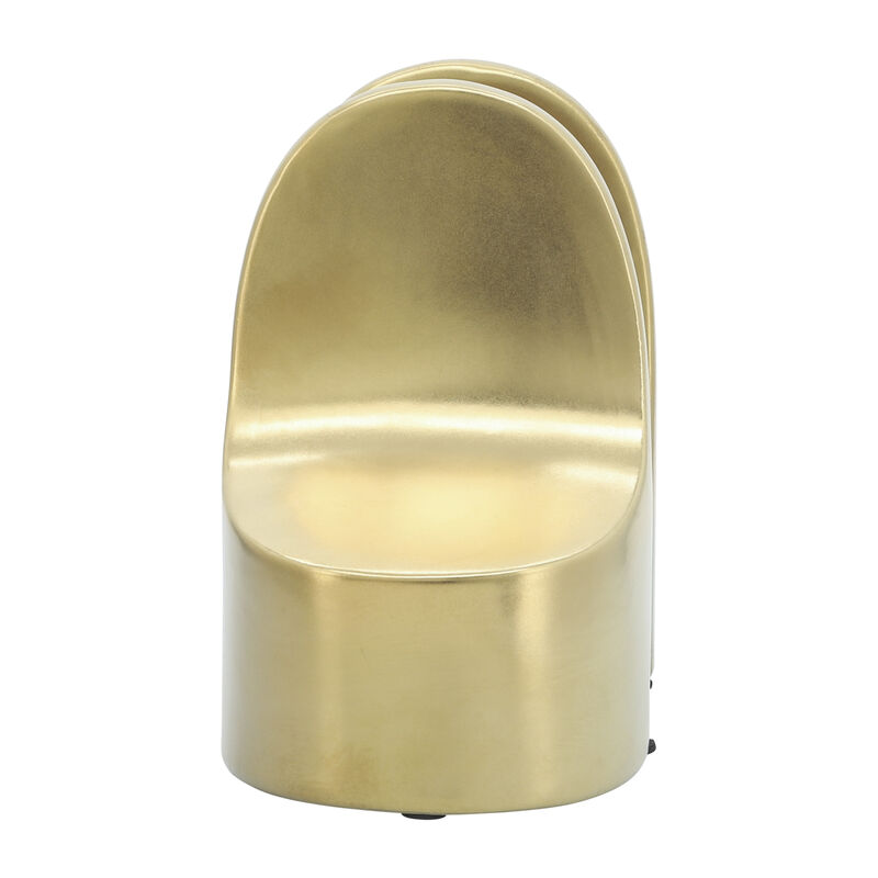 S/2 Ceramic Bookends, Gold image number 5