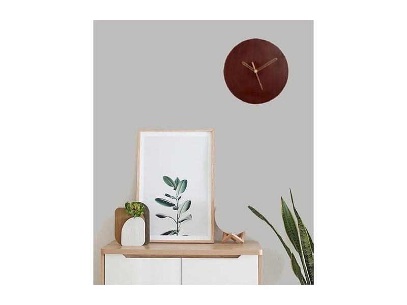 Rosewood Wall Clock Home Decor image number 2