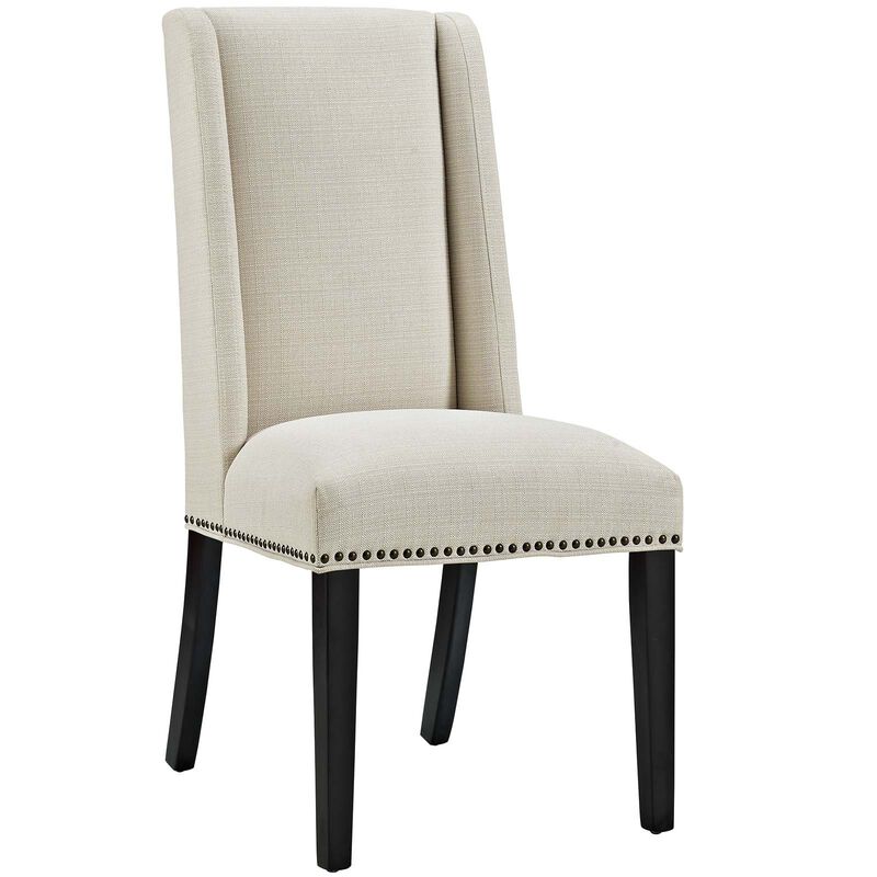 Casafoyer Baron Fabric Dining Chair Set of 2, Beige image number 0