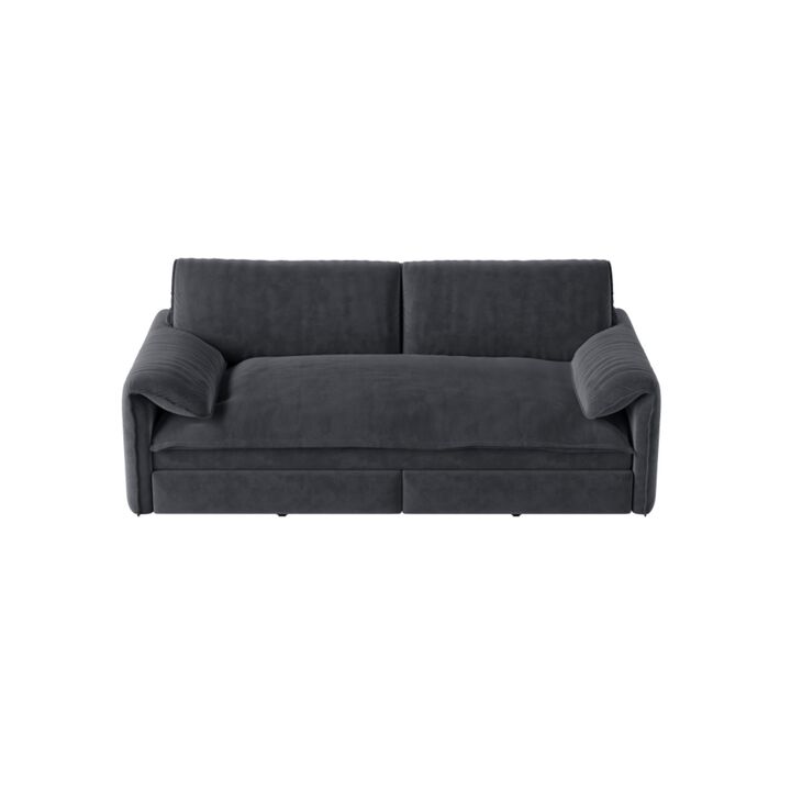 Lescet Velvet Pull‑Out Sleeper Sofa Bed
