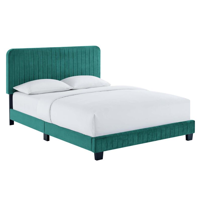 Modway - Celine Channel Tufted Performance Velvet Full Platform Bed image number 0