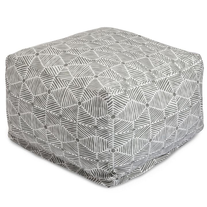 Majestic Home Goods Ottoman Pouf Charlie Gray
