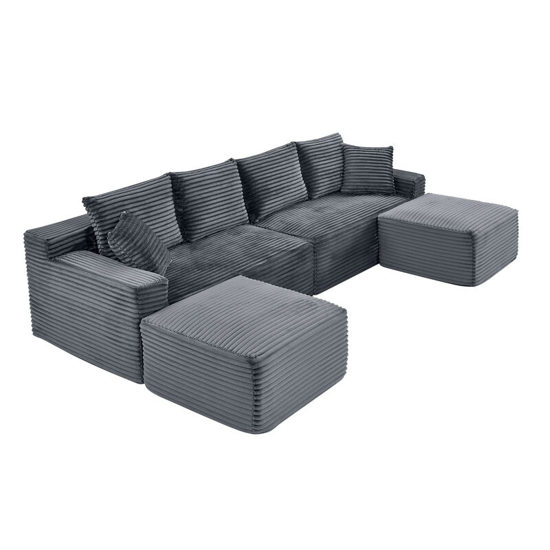 Pefwod U-Shaped Cloud Sofa image number 0