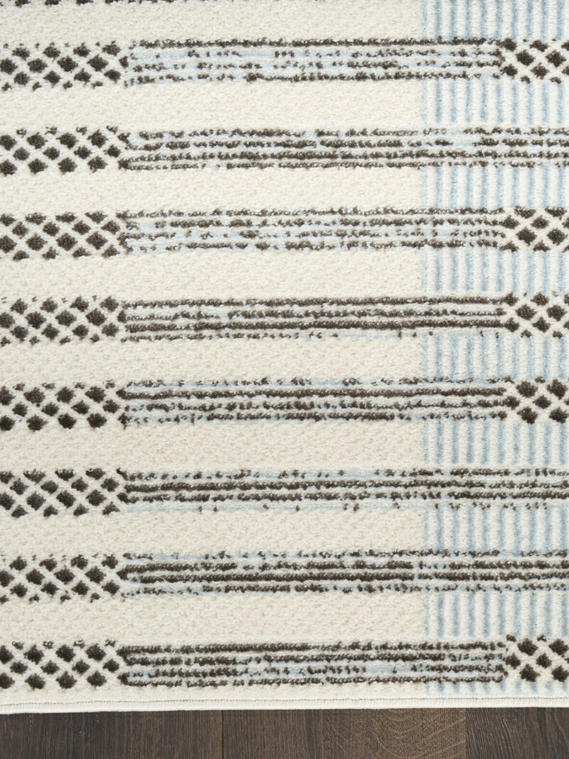 Nordic NRC15 Ivory/Blue 8' x 10' Rug