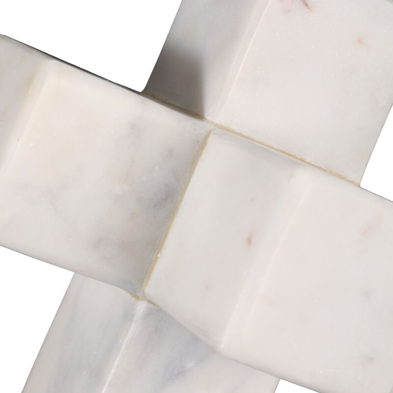 Marble 6" Jack Deco, White image number 5