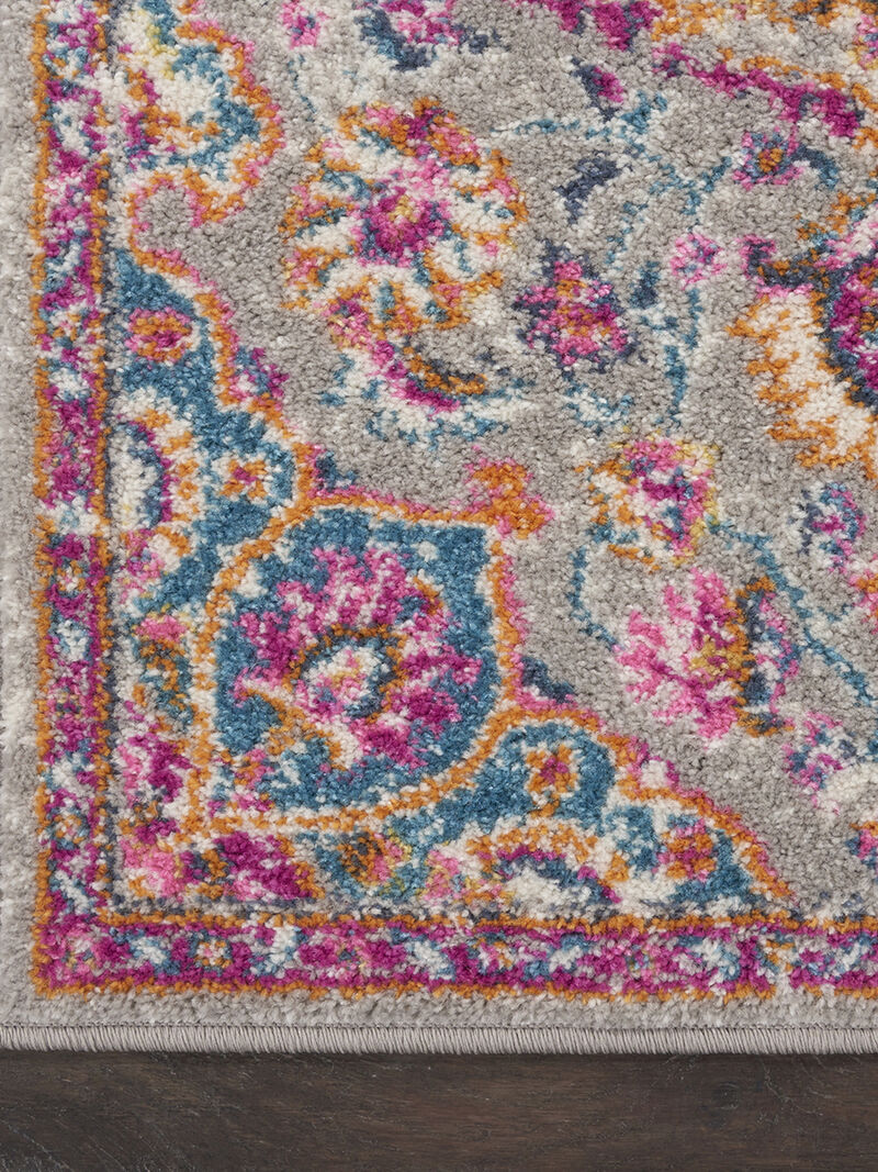 Passion PSN22 Gray/Multicolor 2'2" x 7'6" Rug image number 3