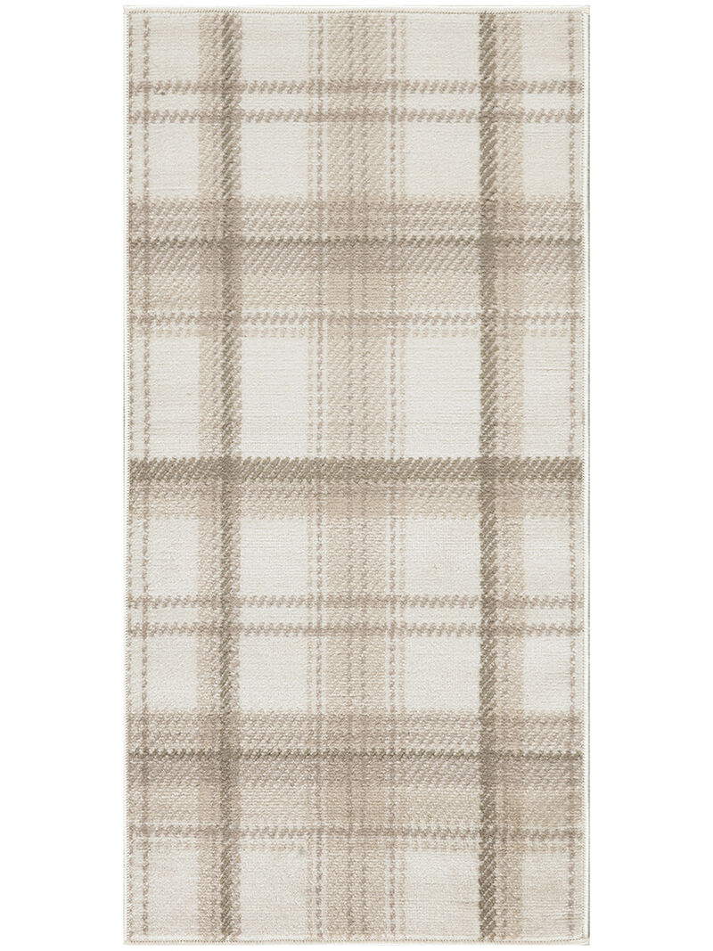 Grafix GRF03 Ivory/Beige 2'3" x 10' Rug