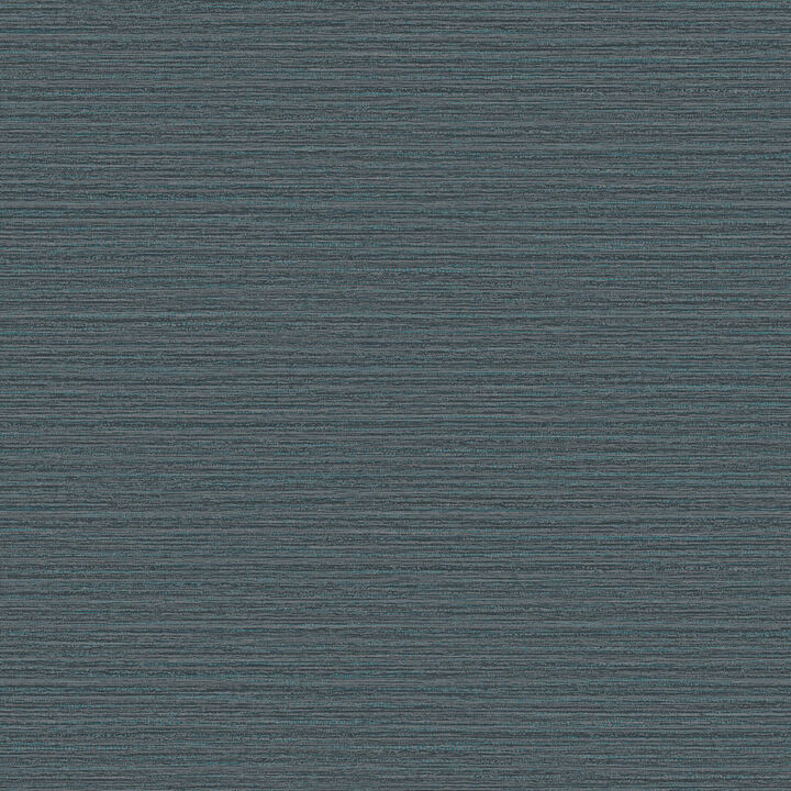 Hazen Dark Blue Shimmer Stripe Wallpaper