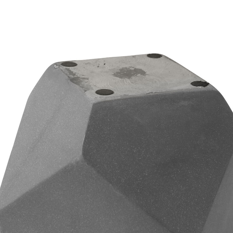 Sunnydaze 2-Piece Square-Top Cement Planters - Moondust