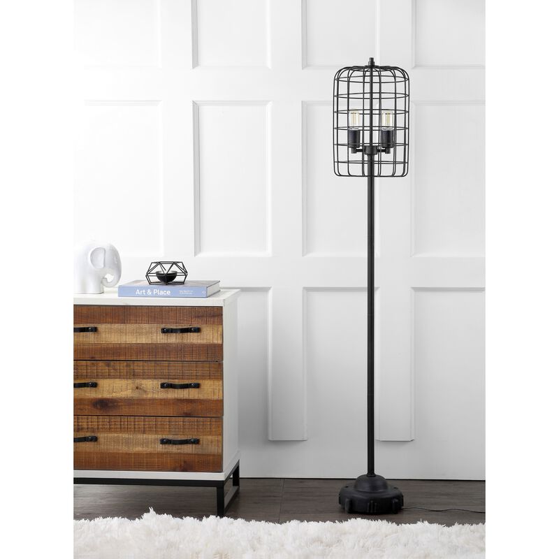 Odette Industrial Metal Floor Lamp