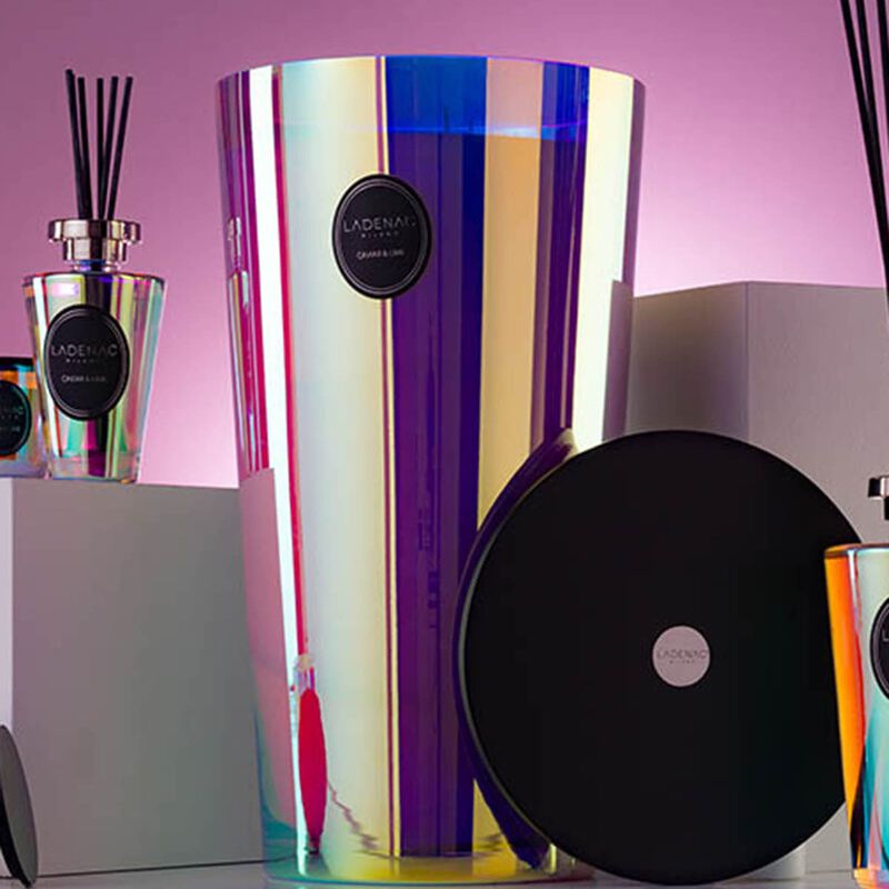 Candle in Jar URBAN SENSES 18.7 lb Holographic Caviar Lime 9.45 x 9.25 x 19.69 in image number 2