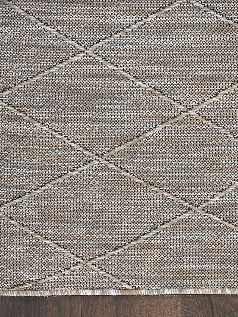 Washable Solutions WSL01 Gray/Mocha 4' x 6' Rug