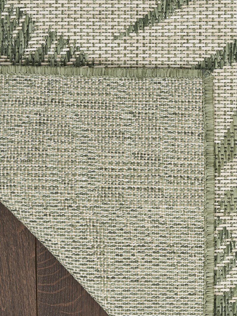 Garden Oasis GOA02 Ivory/Green 9' x 12' Rug