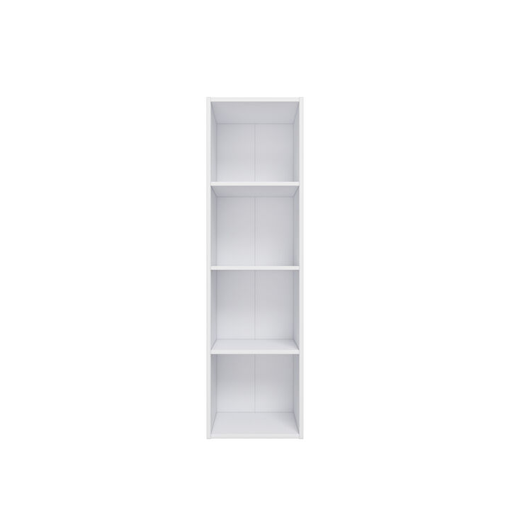 41.81 in. Tall Wood 4-Shelf Etagere Bookcase