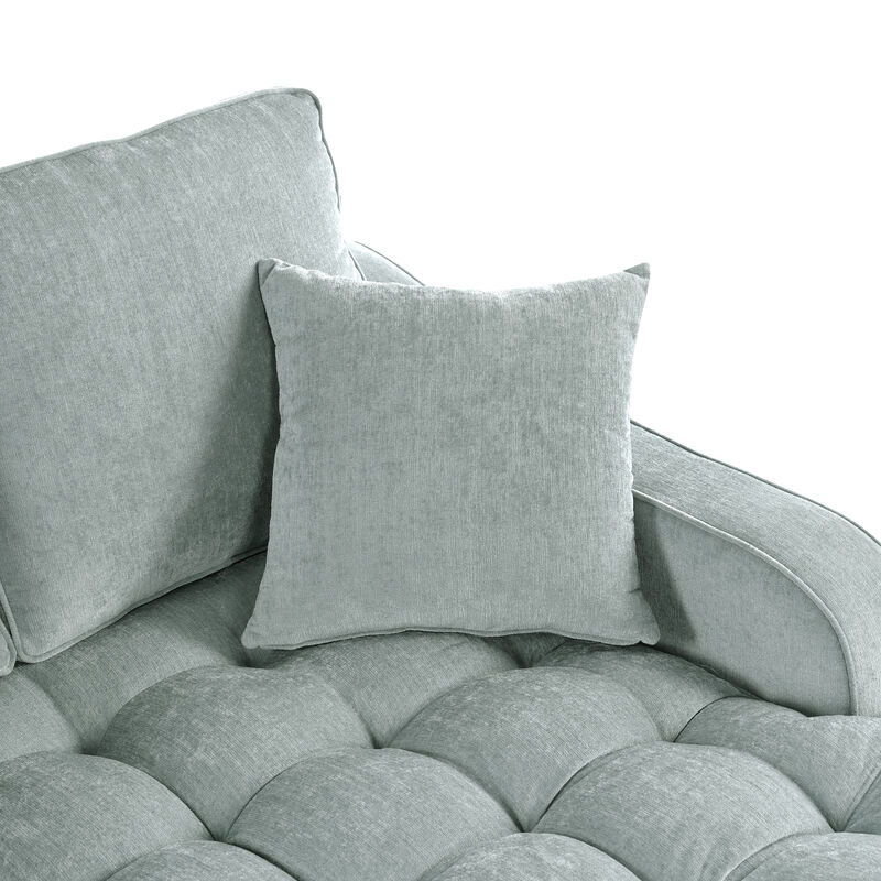 Merax Chenille Fabric Sofa Chaise Lounge image number 4