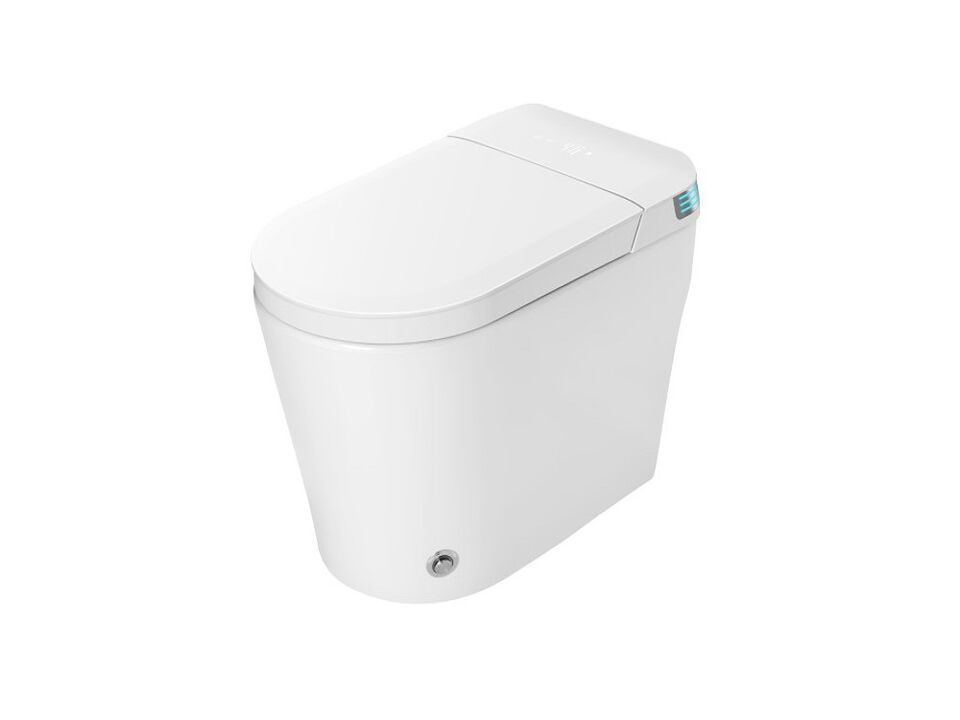 Smart Toilet with Built-In Tank for Low Water Pressure Homes and Full Feature Set