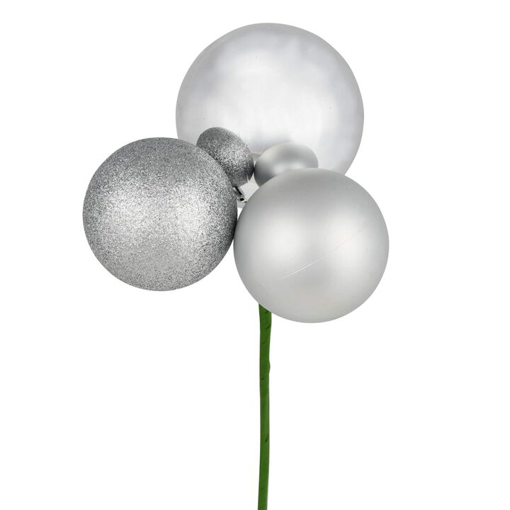 Vickerman Silver Ornament Pick