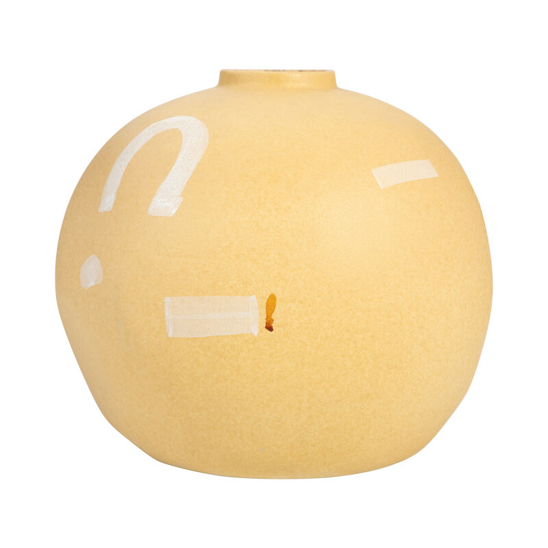 9" Aztec Vase, Mustard image number 4