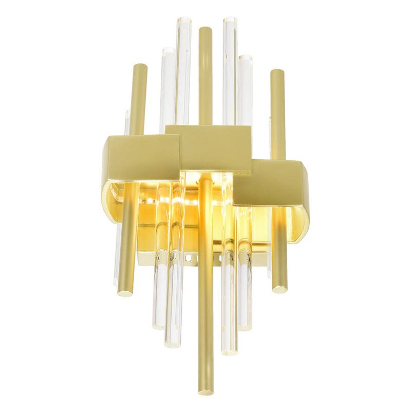 CWI Lighting Millipede 7 in LED Satin Gold Wall Sconce