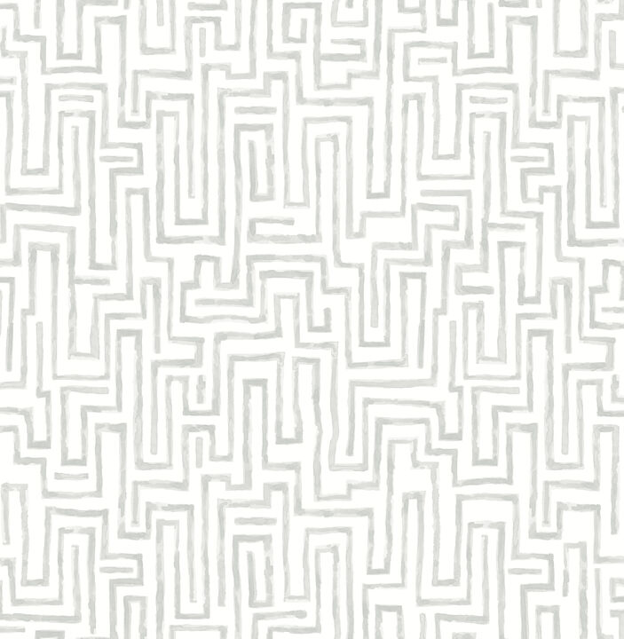 Ramble Grey Geometric Wallpaper