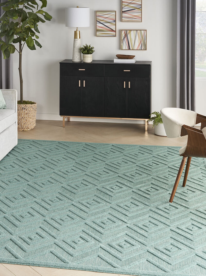Versatile NRV01 Aqua/Teal 7' x 10' Rug image number 5