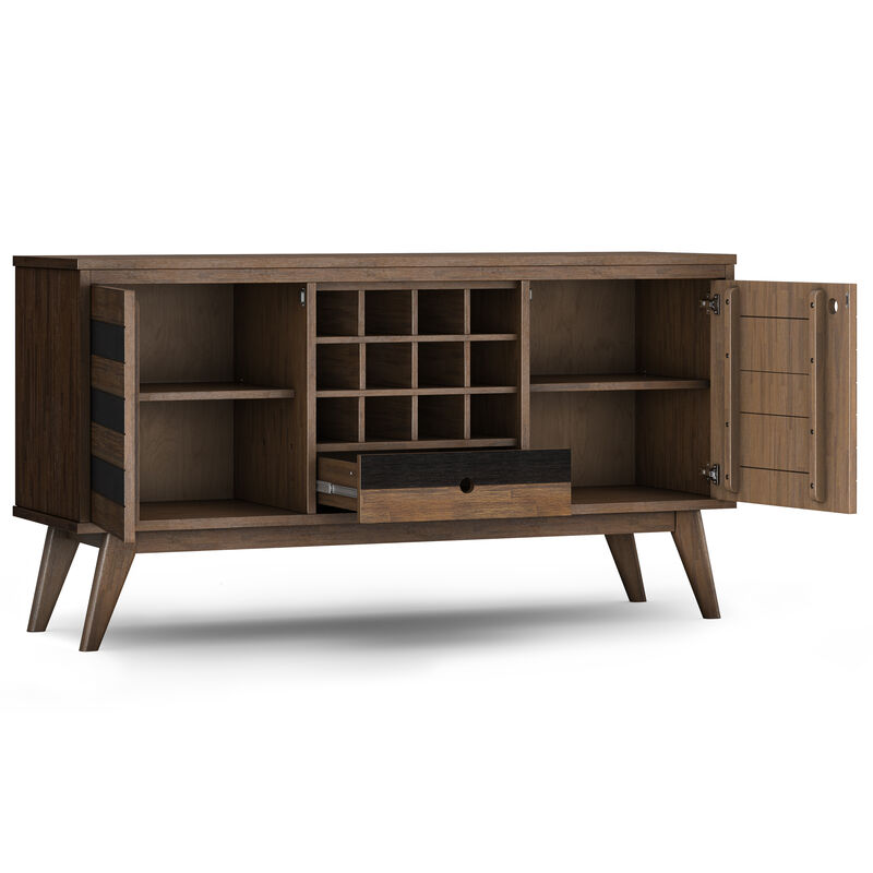 Simpli Home Clarkson Sideboard with Wine Storage image number 3