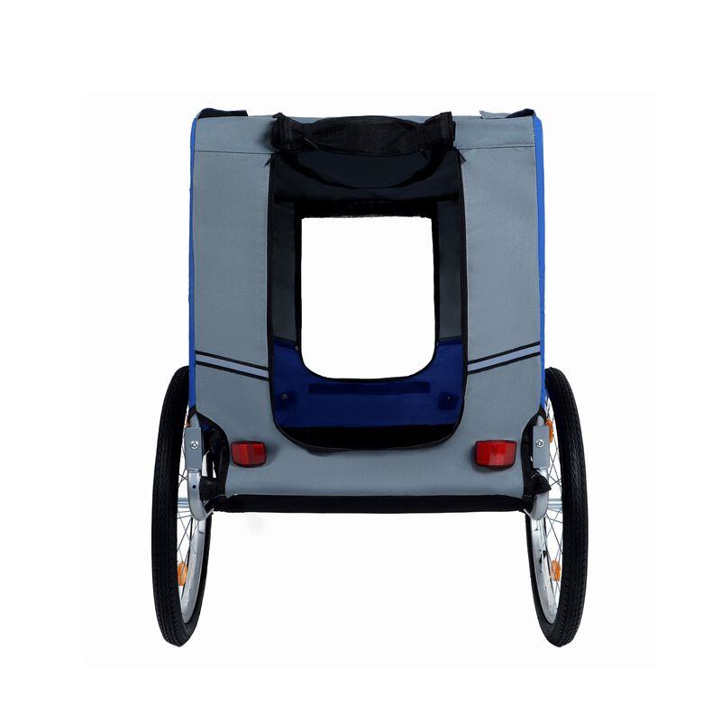 66LB All-Terrain Folding Dog Bike Trailer-Steel Frame for Cycling & Camping image number 5