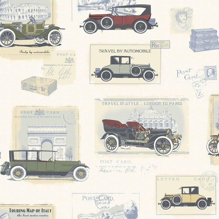 Nostalgie Cars Multi-coloured Wallpaper G56135