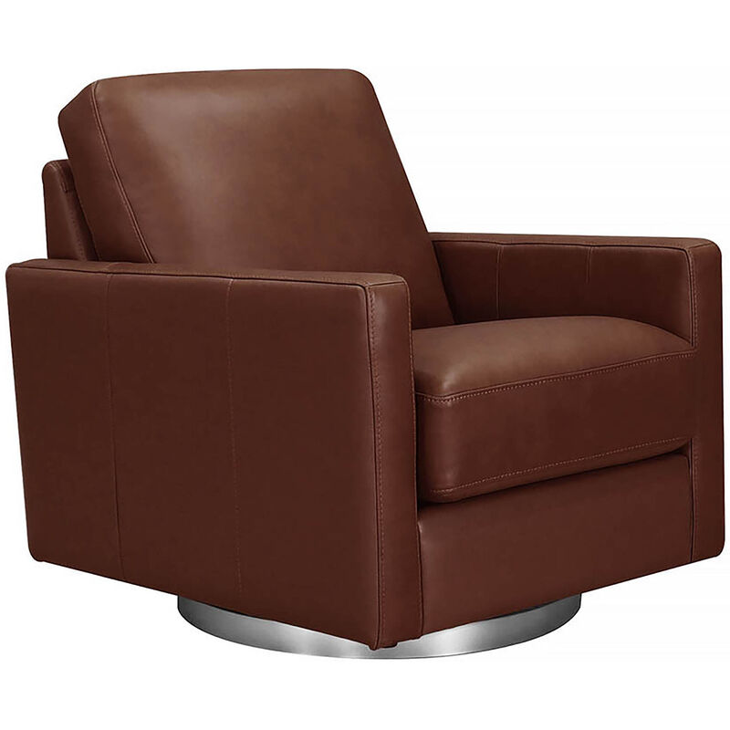 Ashby Swivel Leather Chair