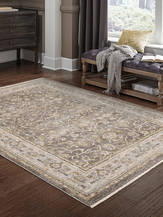 Maharaja 2'3" x 7'6" Grey Rug
