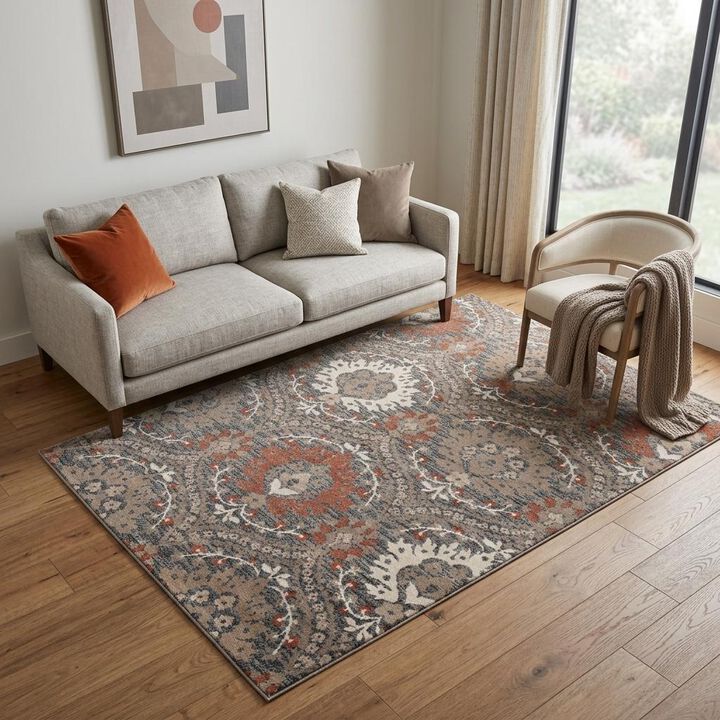 HomeRoots Floral Area Rug