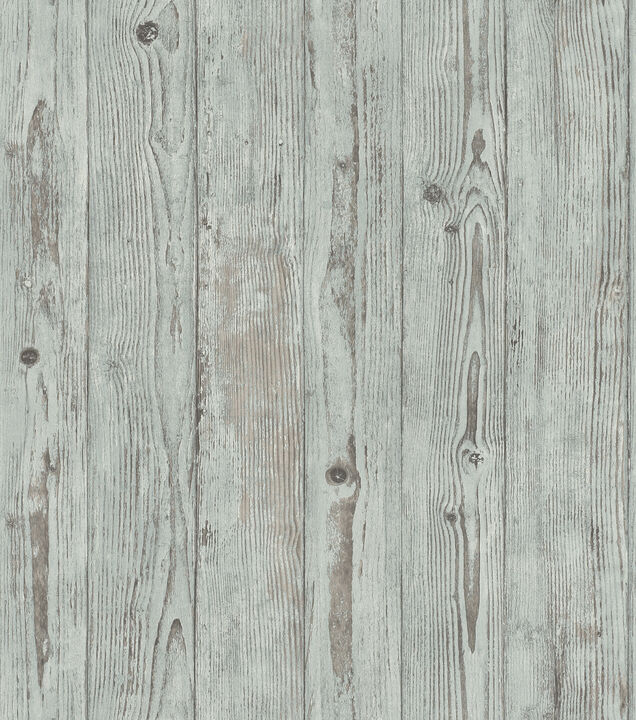 Albright Light Blue Weathered Oak Panels Wallpaper