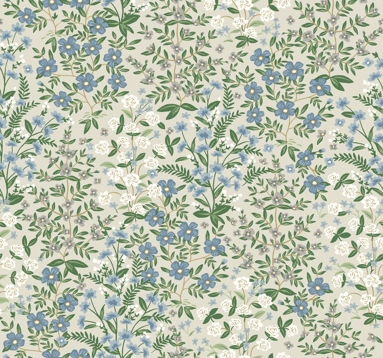 Wildwood Garden Beige & Green Wallpaper