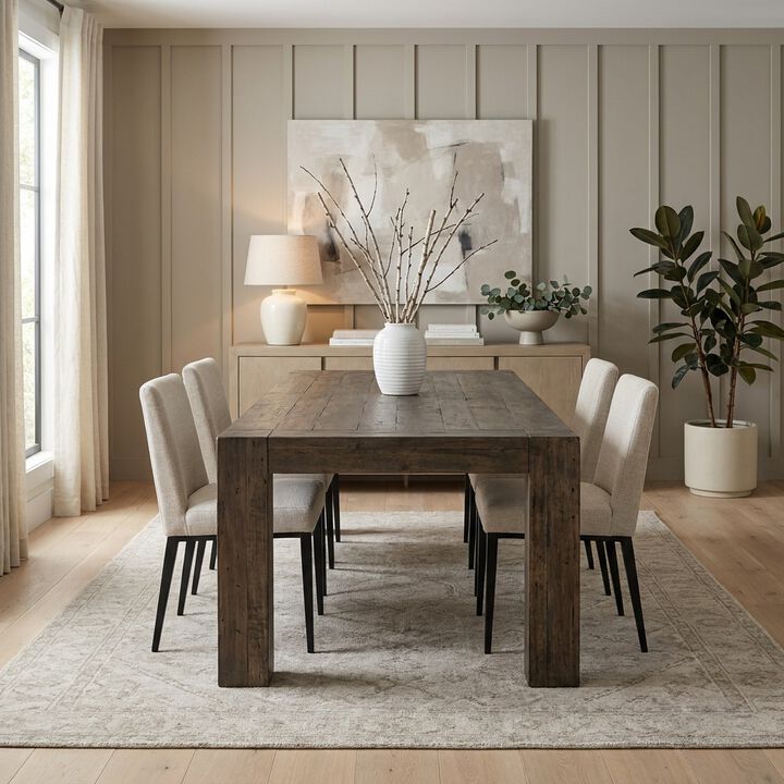 Abaso Dining Table in Dark Brown