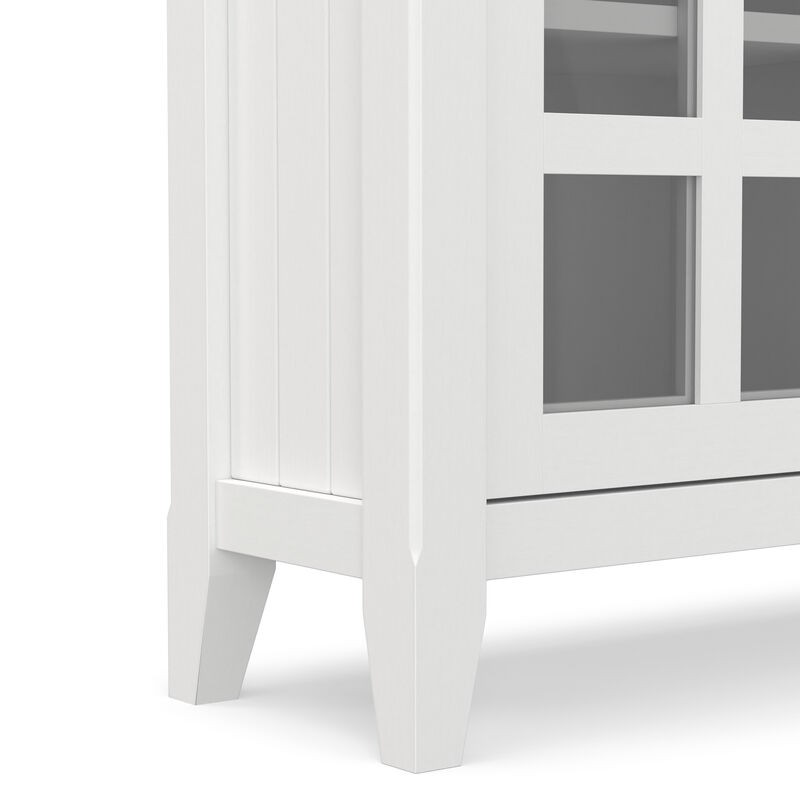 Acadian SOLID WOOD 36 inch Wide Transitional Entryway Hallway Storage Cabinet in White image number 9
