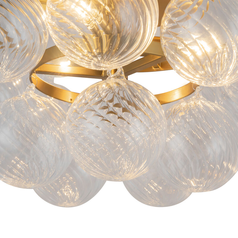 Faye 18 in Semi Flush Mount with Glass image number 3