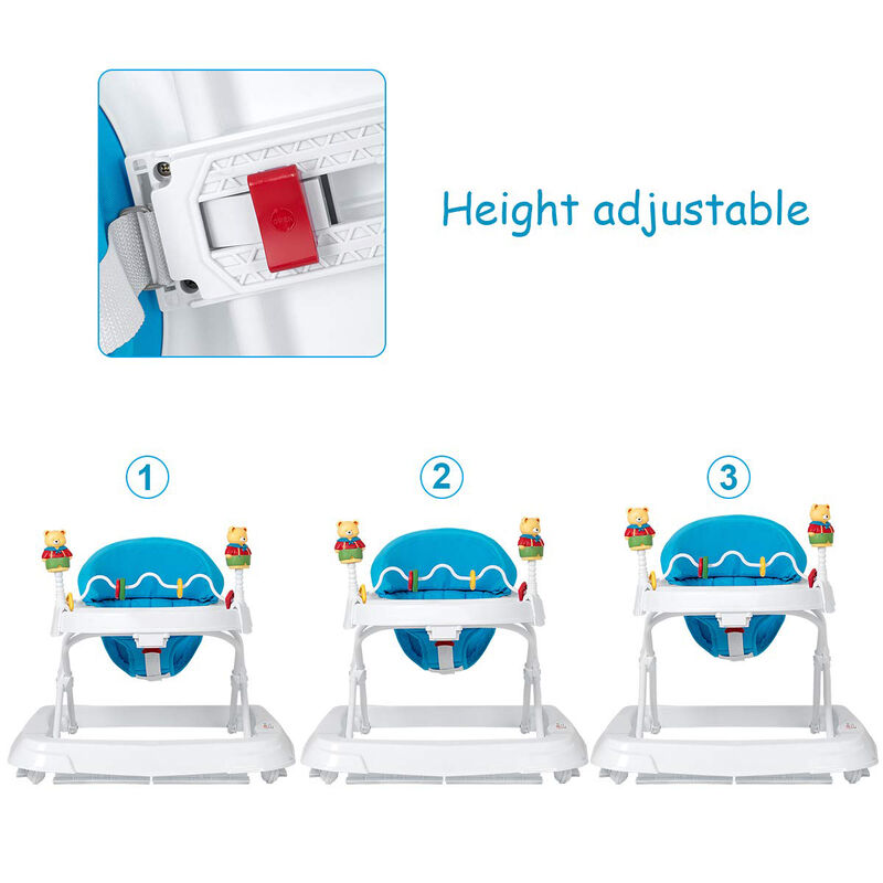 Removable Folding Portable Baby Walker for Easy Storage and Baby Mobility Training