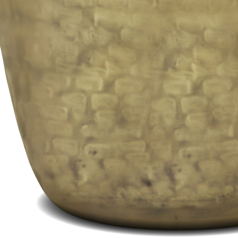 Garvy Industrial 20 inch Wide Metal Accent Side Table, Fully Assembled