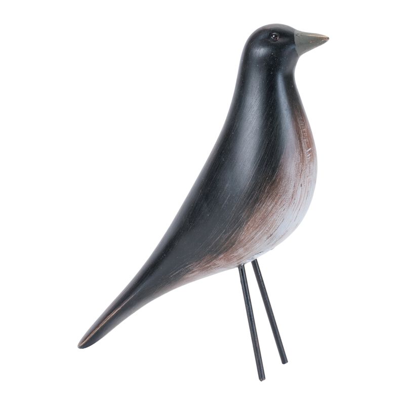 Set of 2 Modern Bird Figurines for Shelf, Mantel