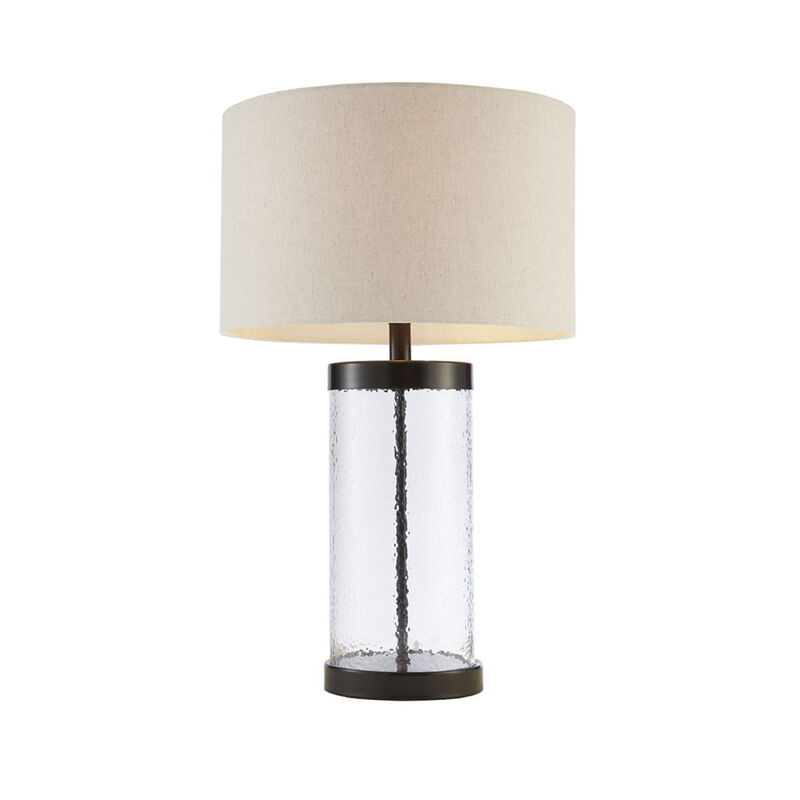 Streamdale Macon Glass Cylinder Table Lamp